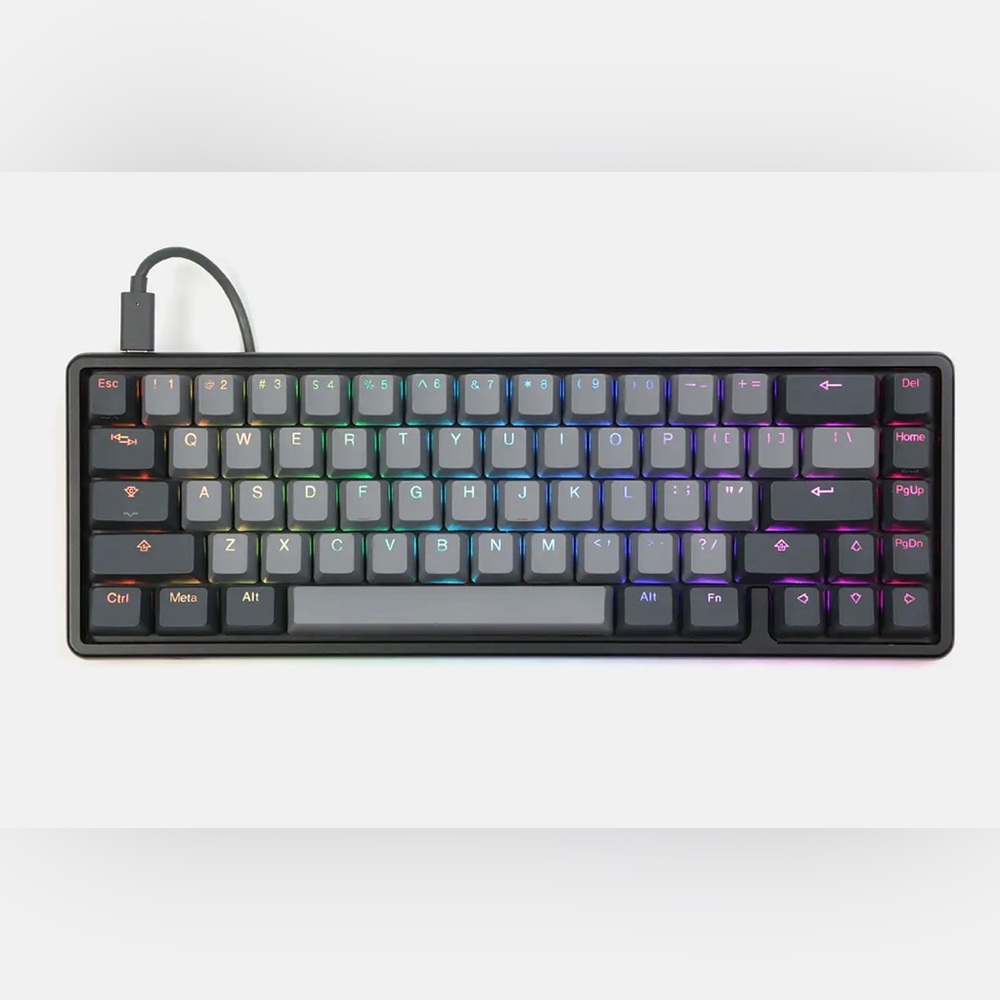 DROP ALT Box White Switches Mechanical Gaming RGB 65% Keyboard Keys Black